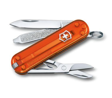 Logo trade promotional product photo of: Pocket knife Classic SD transparent Victorinox