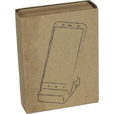Logo trade promotional products picture of: Bamboo smartphone holder SAN SEBASTIAN