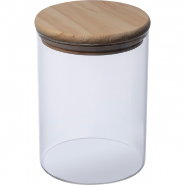 Logo trade business gifts image of: Pojemnik szklany OSAKA 700 ml