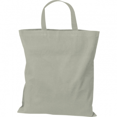 Logo trade promotional gifts picture of: Cotton bag with short handles BREGENZ