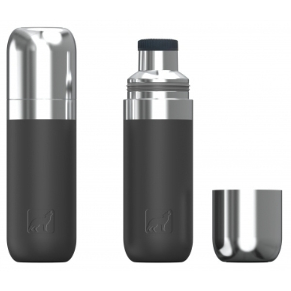 Logotrade promotional giveaways photo of: Vacuum bottle DINARA Schwarzwolf