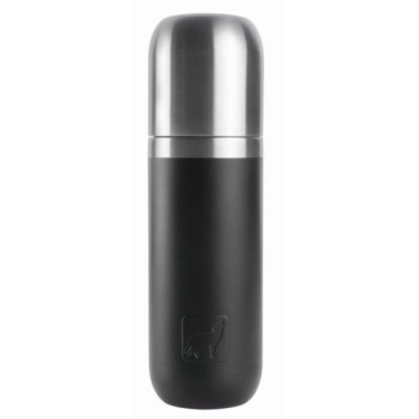 Logo trade business gifts image of: Vacuum bottle DINARA Schwarzwolf
