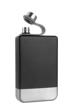 Logotrade advertising product picture of: Hip flask HALTI Schwarzwolf