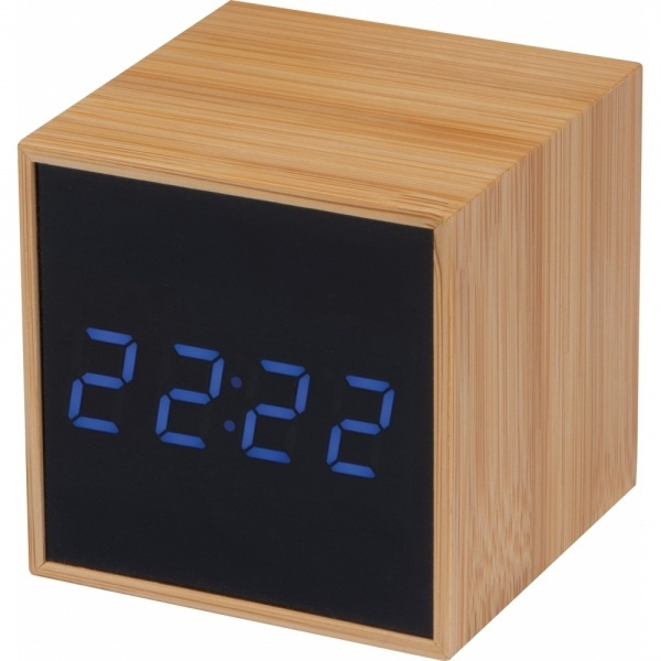 Logo trade promotional item photo of: Desk clock CHARLESTON