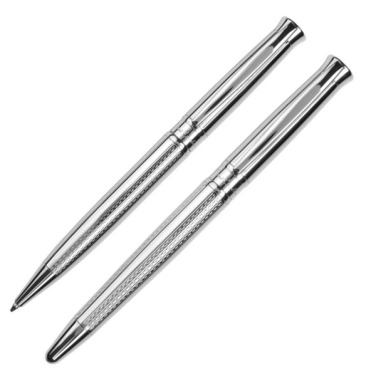 Logotrade advertising products photo of: Metal set of ballpoint pen and roller ROI