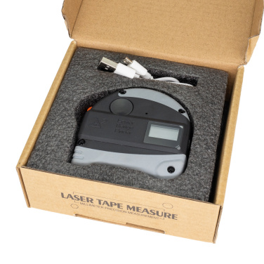 Logo trade promotional products image of: Laser tape measure, RLM62001