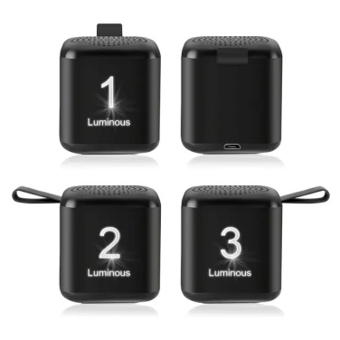 Logotrade business gifts photo of: Mini speaker with enlighted logo for engraving