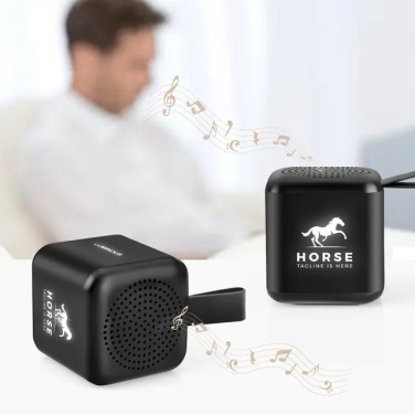 Logotrade promotional merchandise picture of: Mini speaker with enlighted logo for engraving