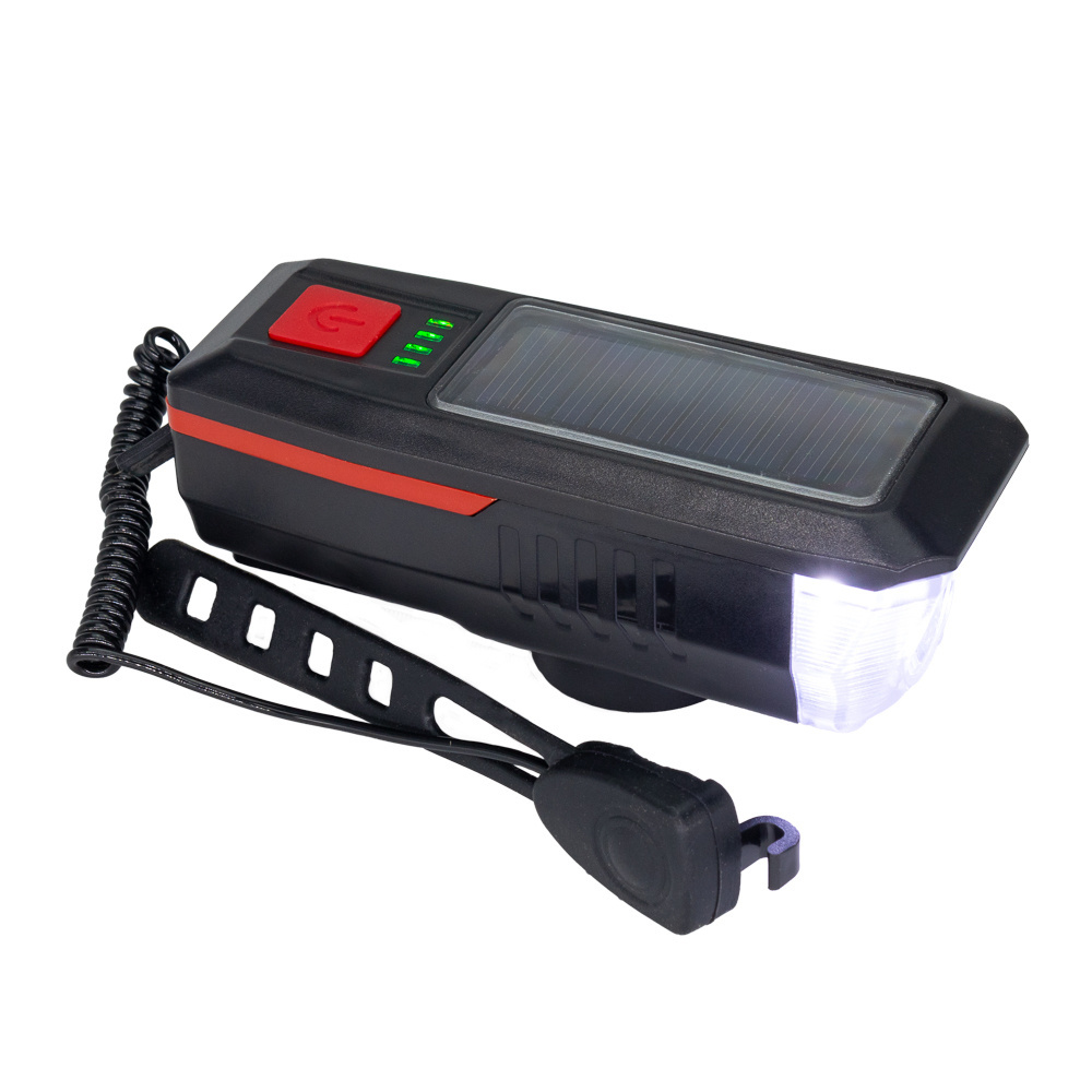 Logotrade advertising products photo of: Solar bike light with horn, MC-5