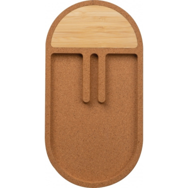 Logo trade advertising products image of: Desk organiser with charging station LANCASTER