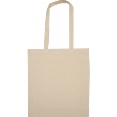 Logo trade promotional products image of: Organic cotton bag with bottom fold INNSBRUCK