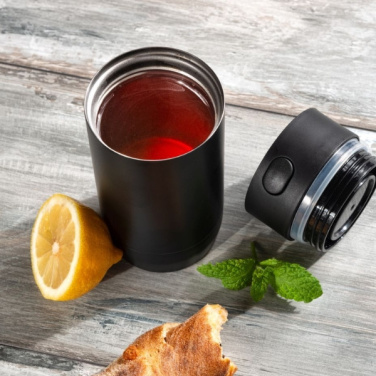 Logo trade promotional gift photo of: Thermo mug ADRASAN 240 ml Schwarzwolf