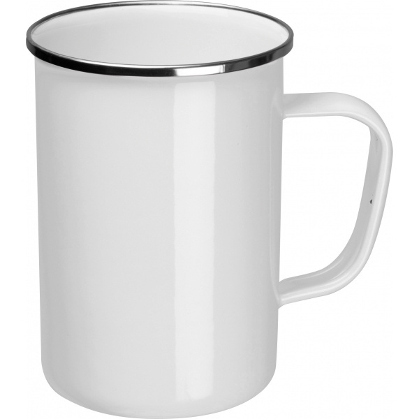 Logo trade promotional products image of: Enamel cup Adelaine