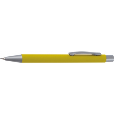 Logo trade promotional merchandise photo of: Mechanical pencil soft touch ANCONA