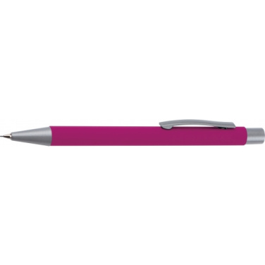 Logo trade promotional item photo of: Mechanical pencil soft touch ANCONA
