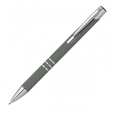 Logo trade promotional giveaways picture of: Semi gel pen soft touch DUNMORE