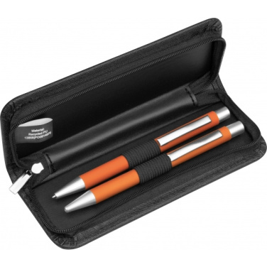 Logo trade promotional merchandise photo of: Writing set soft touch Uppsala