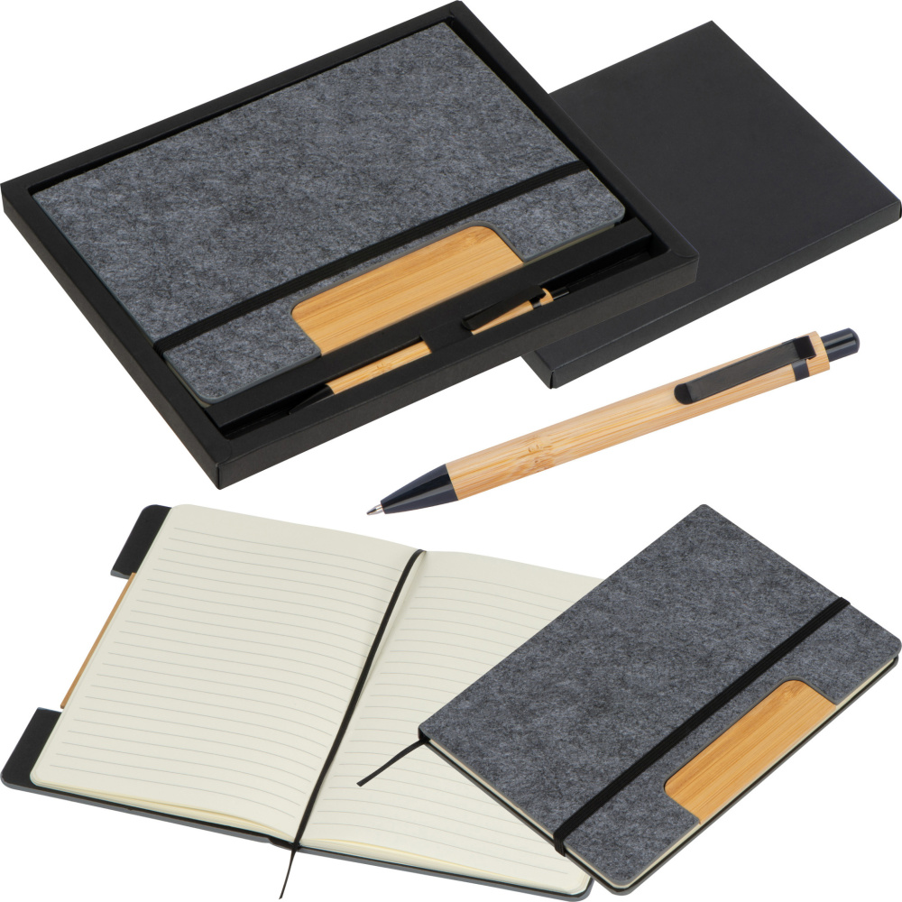 Logo trade promotional gifts image of: Notebook set Walsall