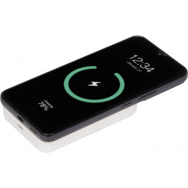 Logo trade promotional merchandise picture of: Wireless power bank Wels