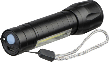 Logo trade promotional gift photo of: Rechargeable flashlight Tokyo