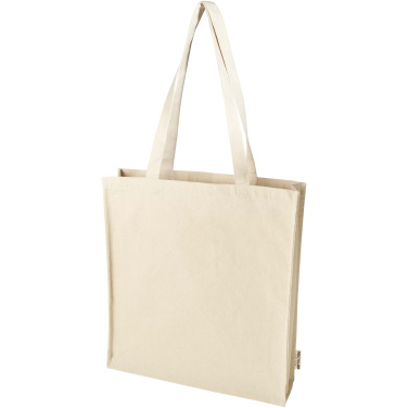 Logotrade corporate gift picture of: Florida 270 g/m² GRS recycled gusset tote bag 14L