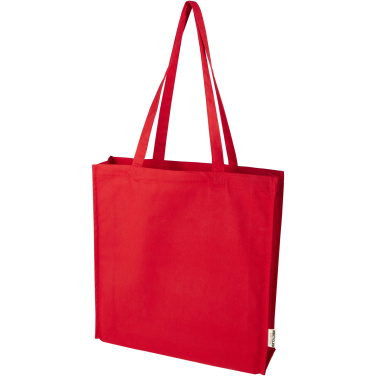 Logotrade promotional product picture of: Florida 270 g/m² GRS recycled gusset tote bag 14L