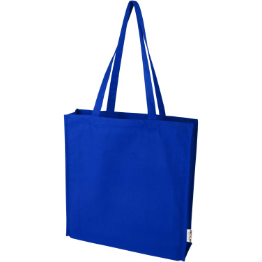 Logo trade promotional giveaways image of: Florida 270 g/m² GRS recycled gusset tote bag 14L