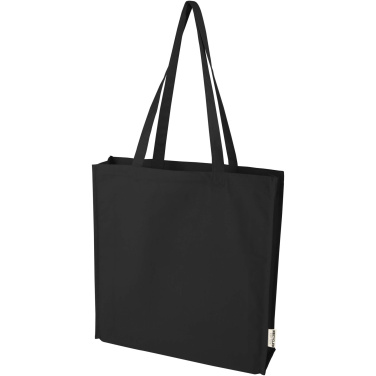 Logo trade business gift photo of: Florida 270 g/m² GRS recycled gusset tote bag 14L