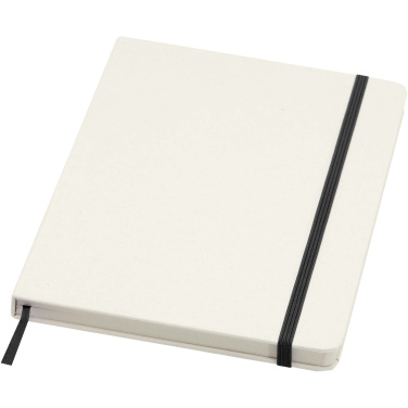 Logo trade corporate gifts image of: Bass A5 recycled hard cover notebook with lined pages