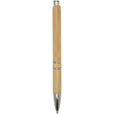 Logotrade promotional giveaway image of: Wicker bamboo ballpoint pen