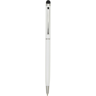 Logo trade corporate gifts image of: Ore aluminium ballpoint pen with stylus