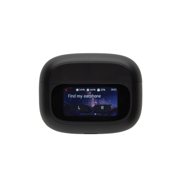Logo trade promotional products picture of: Airtune RCS recycled plastic ANC earbuds with touch screen