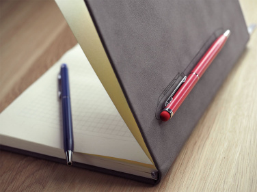Logo trade promotional gifts image of: Magnetic notebook with a pen 124715100