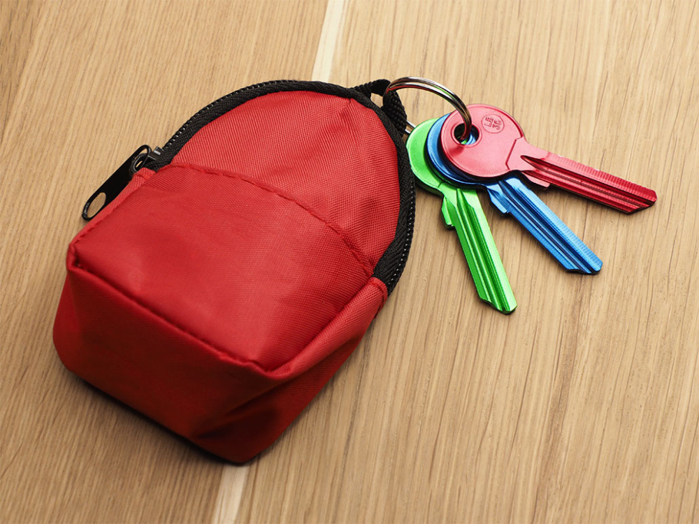 Logo trade business gifts image of: Keychain - Backpack 143412000