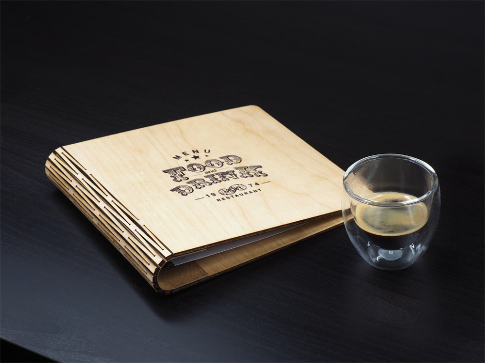 Logo trade corporate gifts image of: Menu cover 1108121