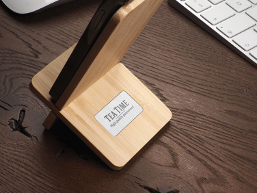 Logo trade promotional merchandise picture of: Wooden telephone stand 1834292