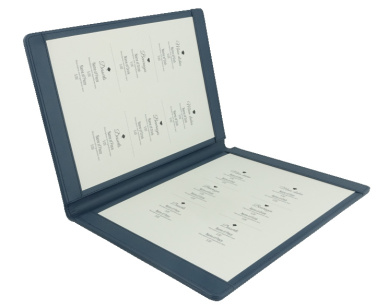 Logo trade corporate gifts image of: Menu cover 1063119