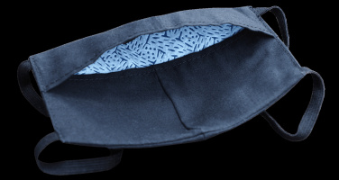 Logo trade promotional merchandise image of: VENUS PRO cotton face mask with a pocket an HEPA filter 1378165
