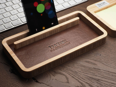 Logo trade promotional giveaway photo of: Wooden desk organiser 1852292