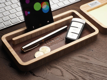 Logotrade promotional gift picture of: Wooden desk organiser 1852292
