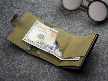 Logo trade advertising product photo of: RFID wallet - Hunter Leather 2109284