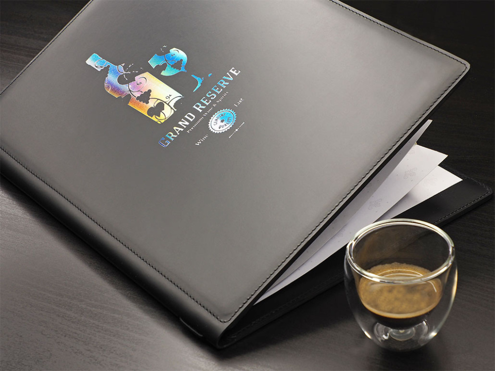 Logo trade promotional merchandise image of: Menu cover Fine Dining Pro 1220094