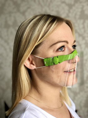 Logo trade promotional giveaways image of: HESTIA clear face shield-mask for mouth and nose 1452162
