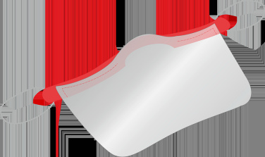 Logo trade advertising products picture of: KALIPSO clear face shield-mask for mouth and nose 1447162