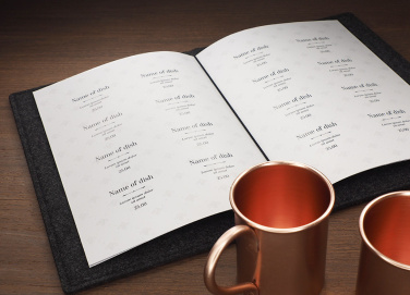 Logo trade corporate gift photo of: Menu cover Ambiente 1643246