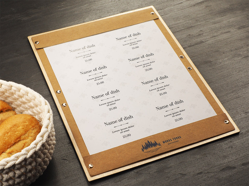 Logo trade promotional item photo of: Menu pad 1668121