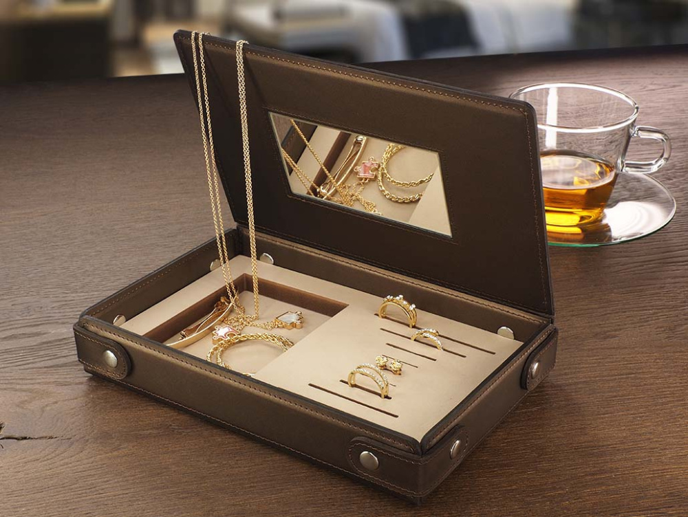 Logo trade corporate gifts image of: Jewellery box 1674094