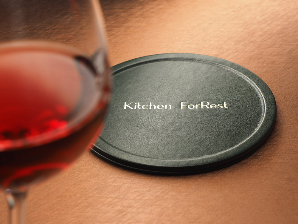 Logo trade promotional gifts image of: Bottle coaster 1103320