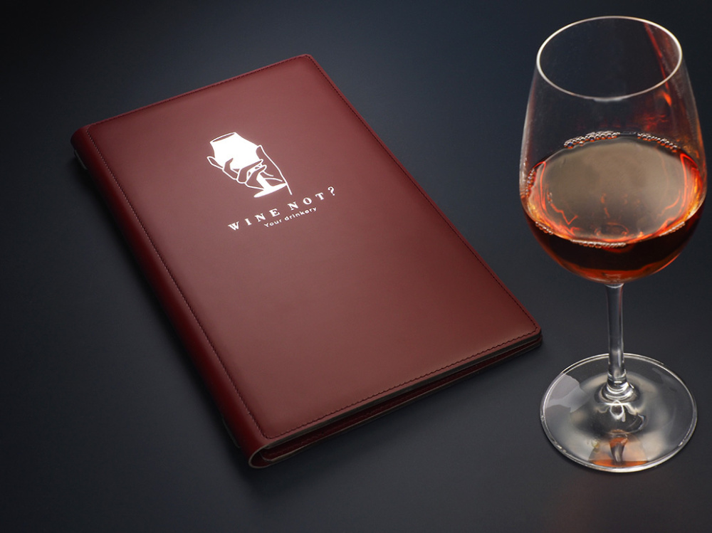 Logo trade business gifts image of: Menu cover Fine Dining Pro 1633094