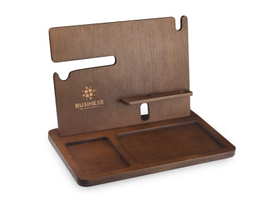 Logo trade promotional products image of: Wooden organiser 2016121